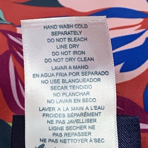 Caribbean Joe Swimsuit Women 12 Coral One Piece Ruched Sides X Back Beach Cruise - Picture 6 of 11